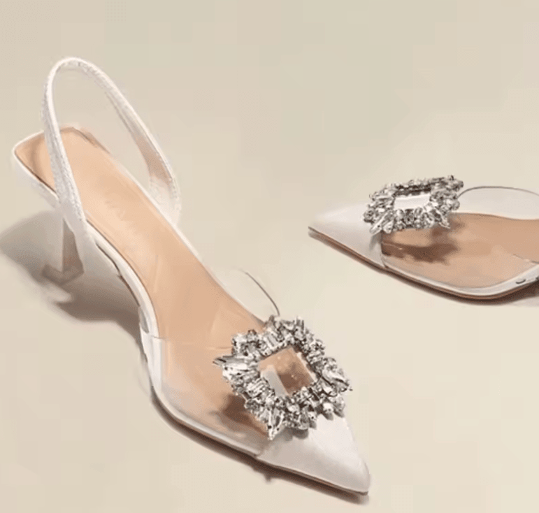 Spring & Autumn Women’s High Heels – Sexy Crystal Transparent Pointed Toe Fashion Shoes