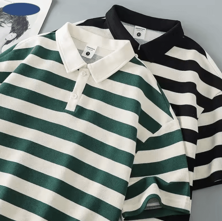 🔥 Striped Polo Shirt for Men & Women – Stylish, Casual & Summer-Ready! 👕☀️