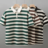 🔥 Striped Polo Shirt for Men & Women – Stylish, Casual & Summer-Ready! 👕☀️