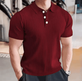 🔥 Summer Men’s Retro Striped Polo Shirt – Cozy, Thin & Stylish for 2025! 👕🌞