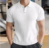 🔥 Summer Men’s Retro Striped Polo Shirt – Cozy, Thin & Stylish for 2025! 👕🌞