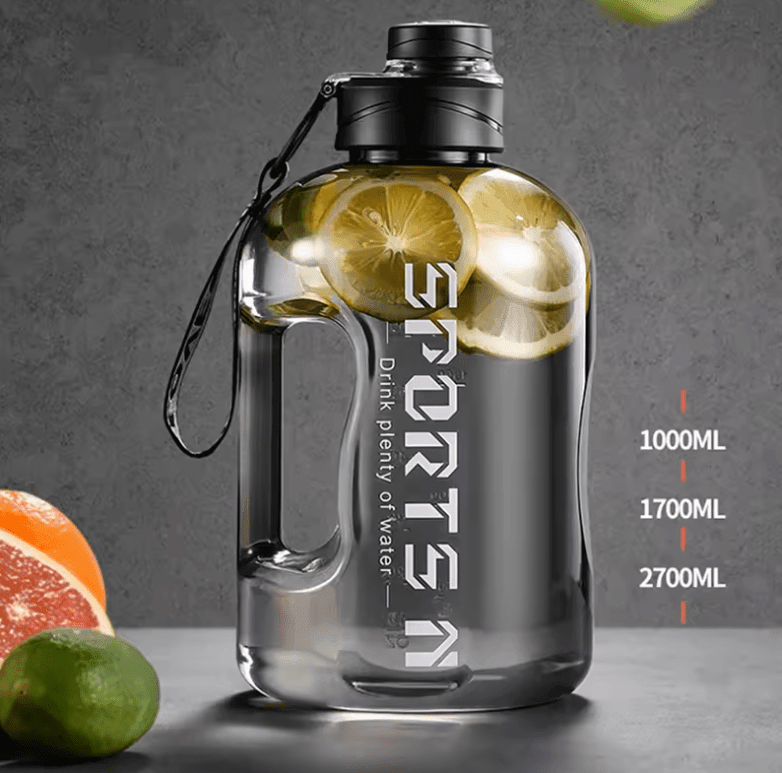 Super Large Capacity Hiking & Fitness Water Bottle – Accurate Calibration, Food-Grade Plastic