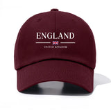 England Print Baseball Cap for Adults - Minimalist Retro Style