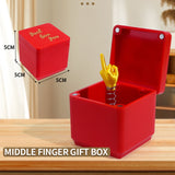 Funny Middle Finger Prank Gift in Box for Christmas