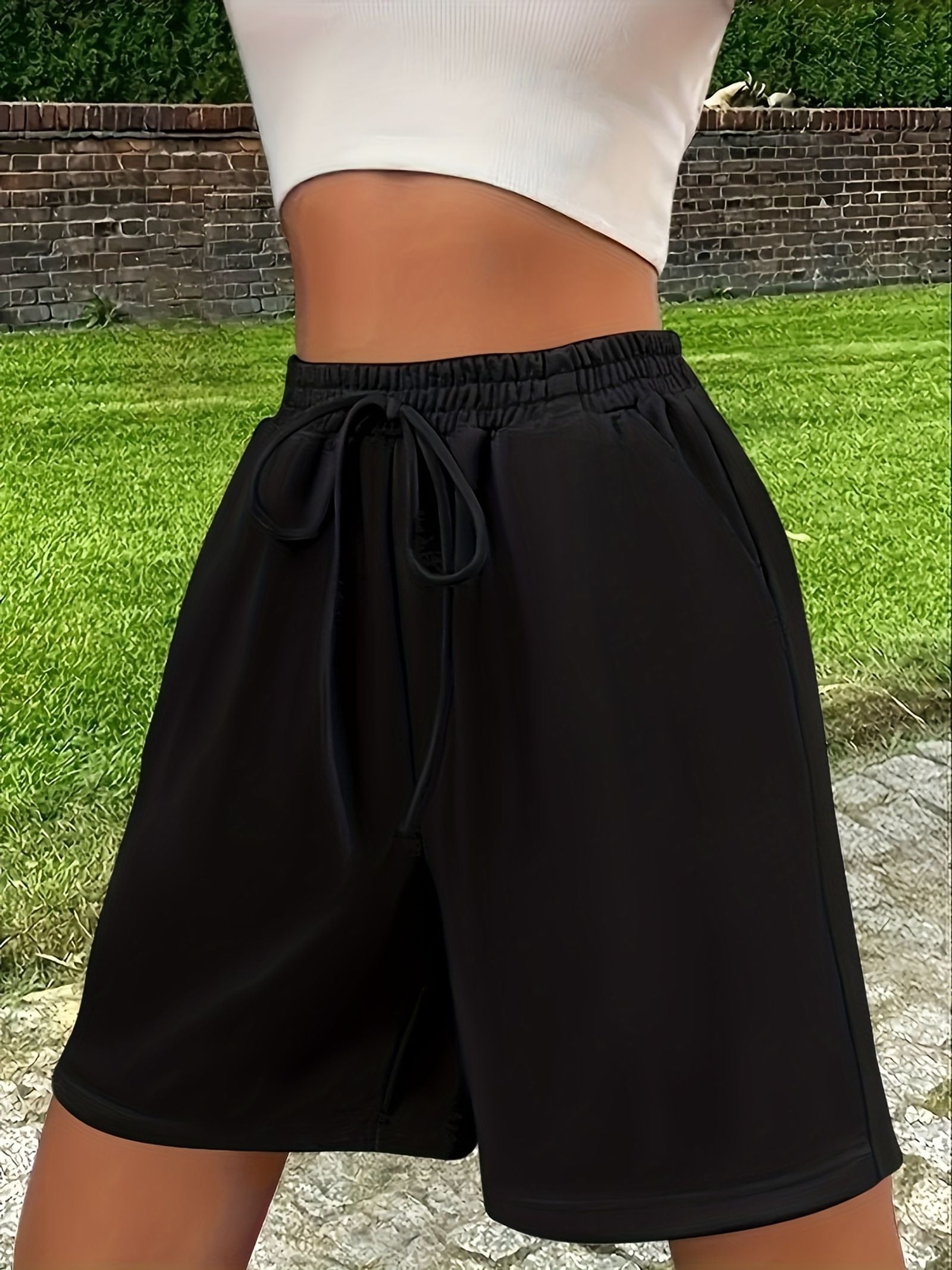 Casual Wide-Leg Sports Shorts for Women