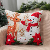 4pcs Merry Christmas Cushion Covers for Home Decoration