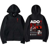 World Tour Zipper Hoodie - Oversized Harajuku Style