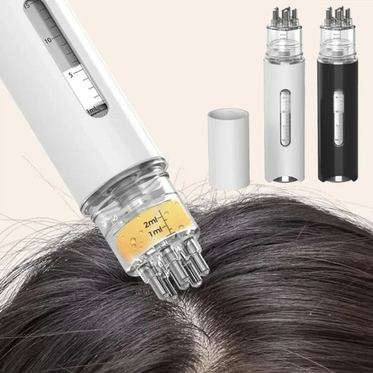 Portable Scalp Applicator and Massager for Hair Care