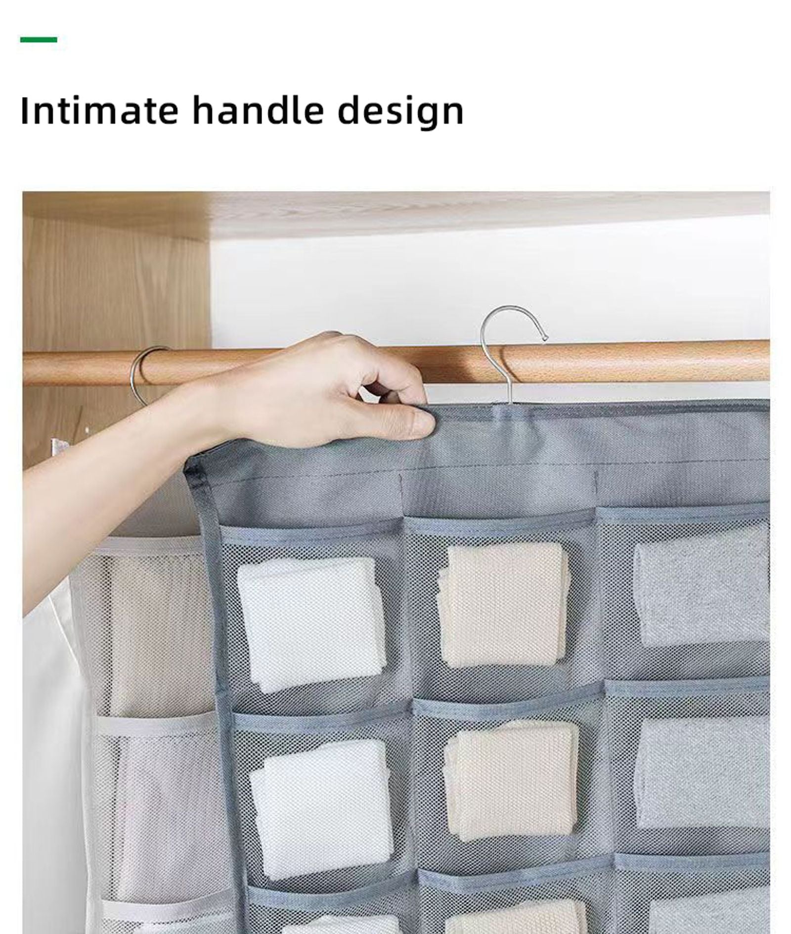 Double-Sided Hanging Bag for Underwear and Socks