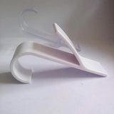 White Clear Hanger Clips for Towels and Scarves