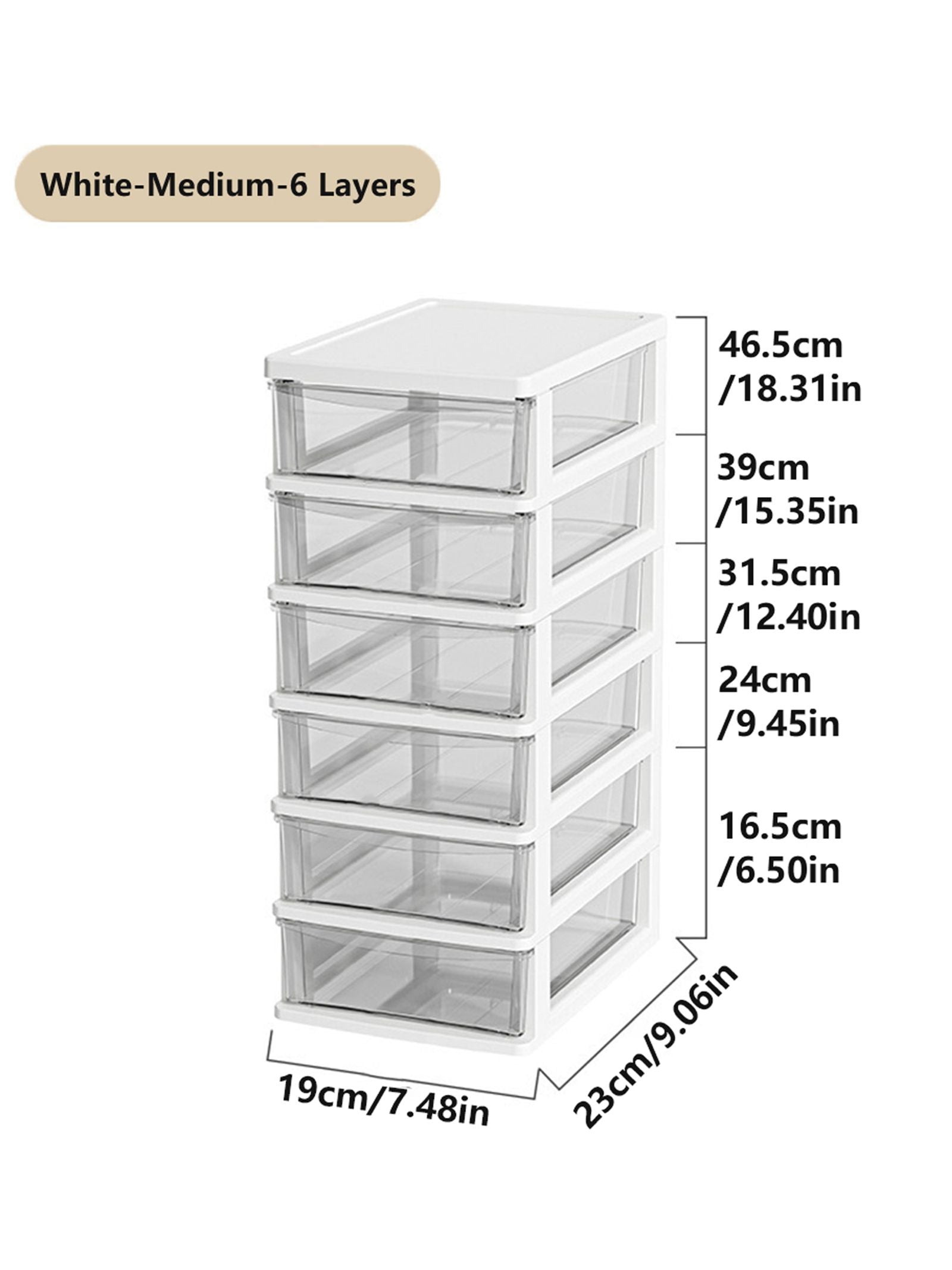 Medium Desktop Storage Box with Drawer – Office Organizer