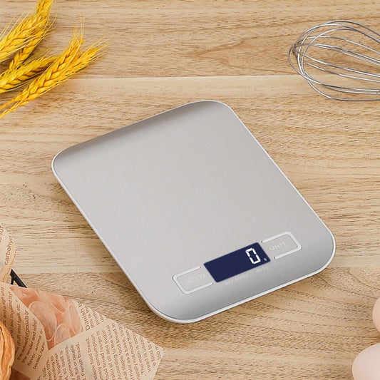 Portable Kitchen Scale with Stainless Steel Surface