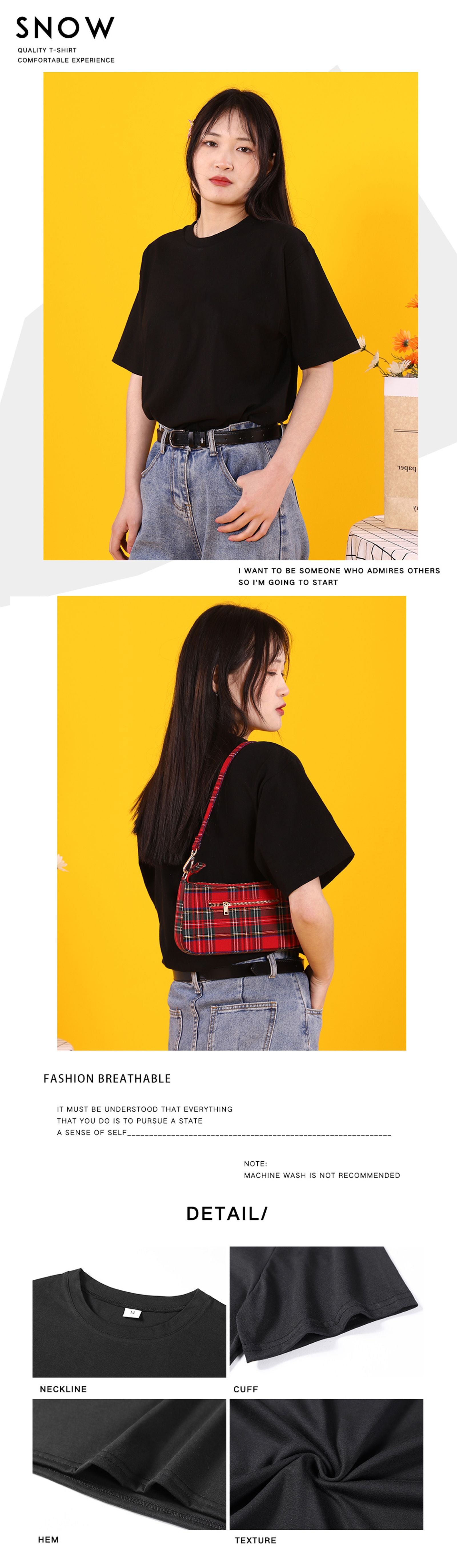 Summer Women’s Solid Color T-Shirts