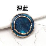 Gold Flower Resin Buttons for Sewing - Set of 6