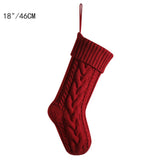 Large Cable Knit Christmas Stockings for Kids