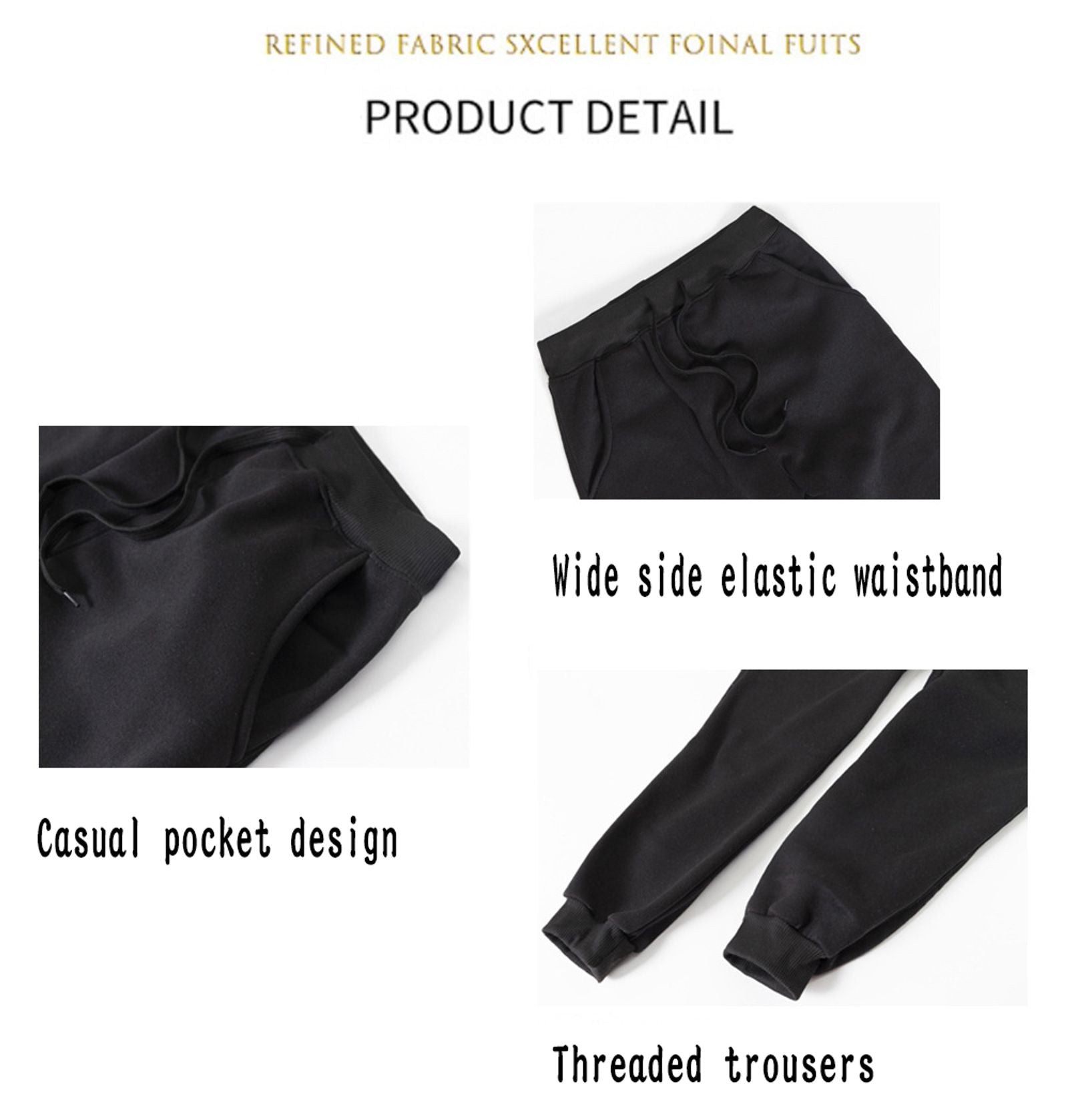 Women's Casual Fleece Sports Pants for Jogging & Working Out