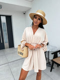 Elegant Women’s Puff Sleeve Mini Dress