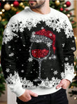 Men's Christmas Sweatshirt with Snowman Design