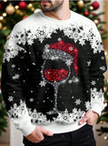 Men's Christmas Sweatshirt with Snowman Design
