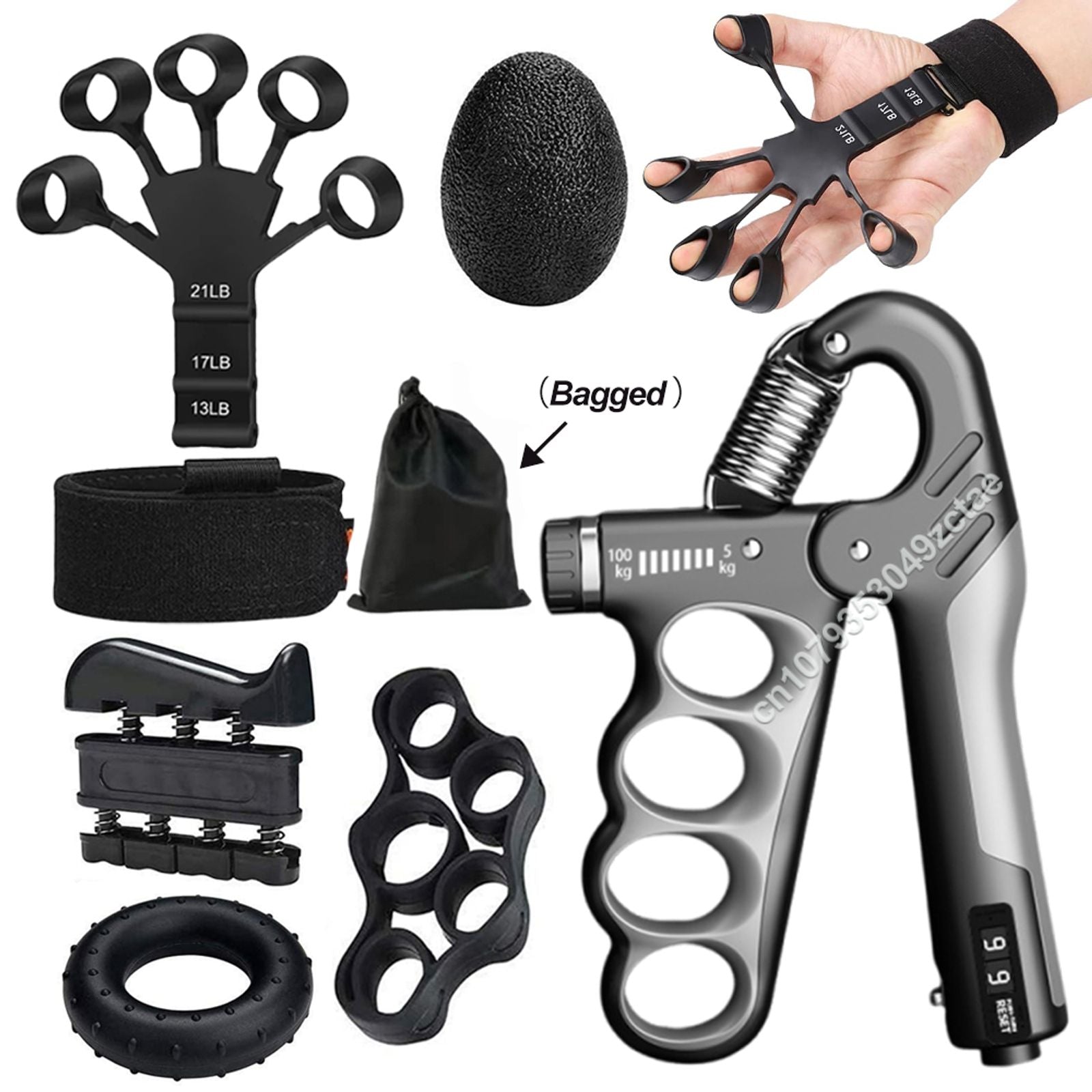Adjustable Finger and Forearm Strengthening Kit