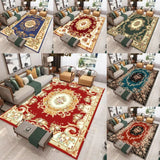 Timeless Persian Style Red and Blue Elegant Rug