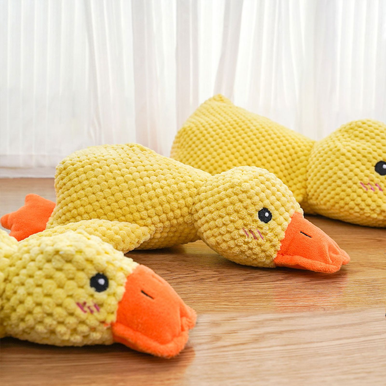 Calming Duck Chew Toy for Dogs with Quacking Sound