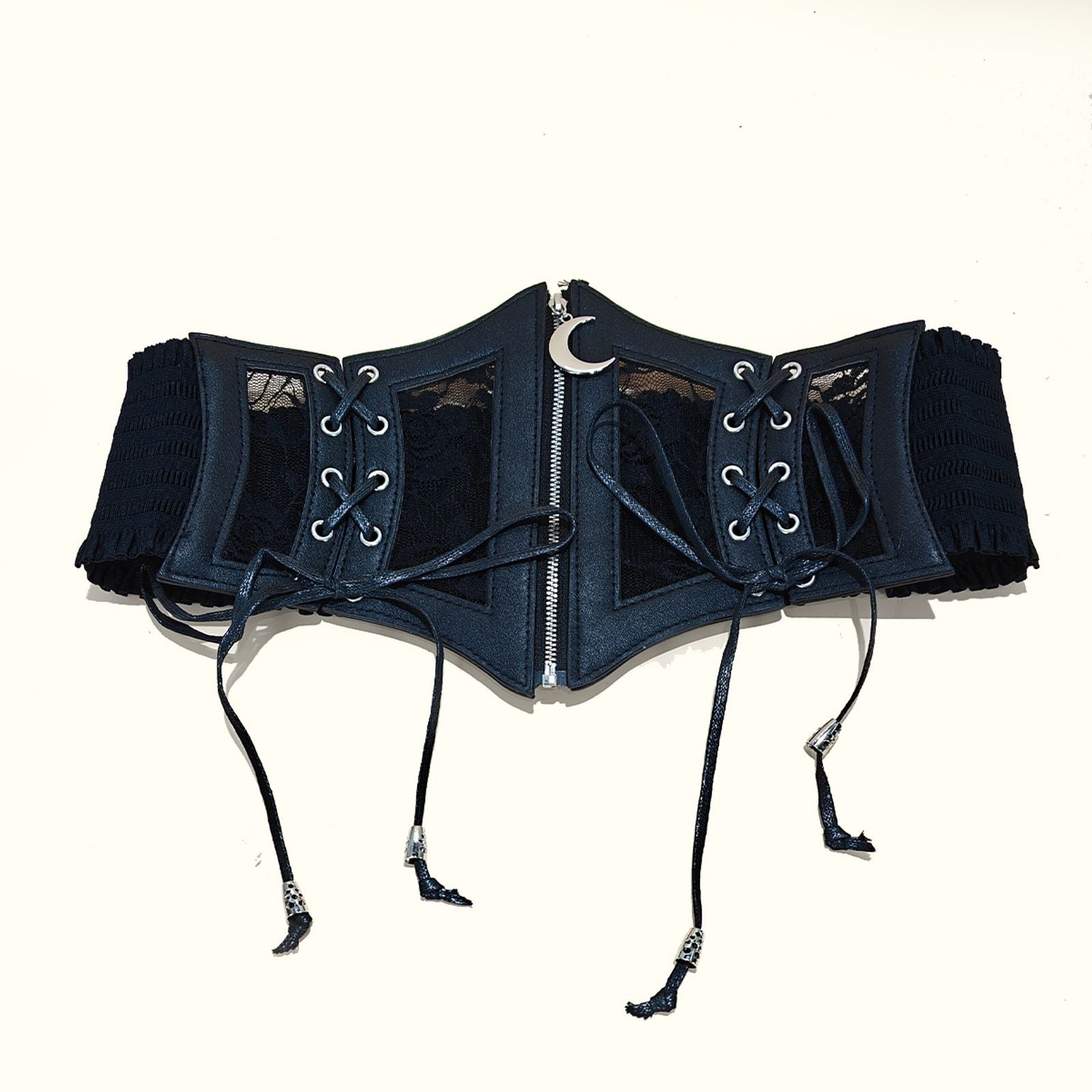 Gothic Plus Size Stretch Lace Cummerbund and Corset Belt