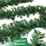270cm Artificial Christmas Wreath Rattan Garland