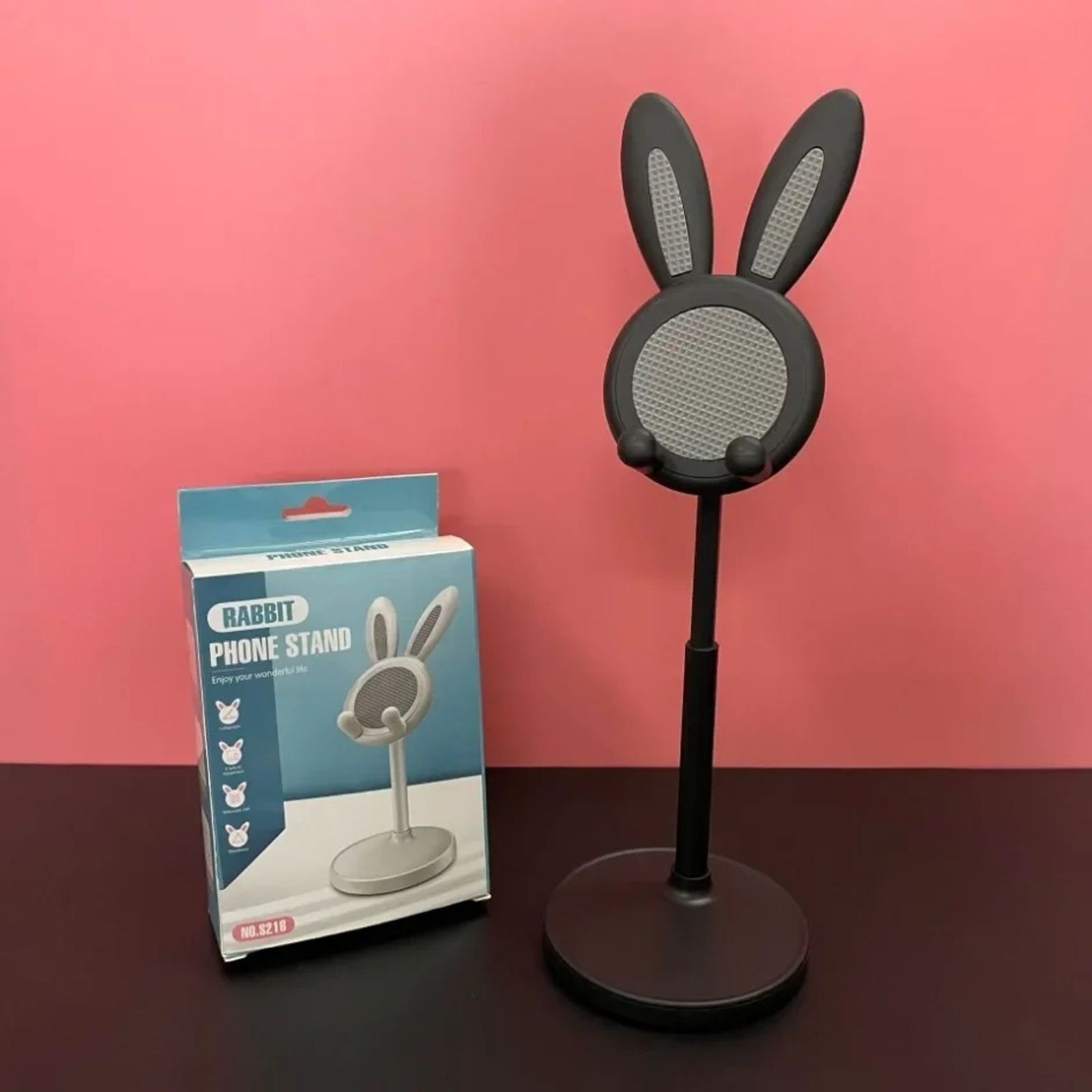 Cute Rabbit Mobile Phone Stand - Adjustable Desktop Holder