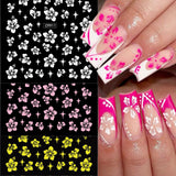 12 Pcs 3D Gold and Silver Star Nail Stickers for DIY Nail Art