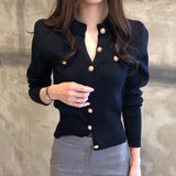 2025 Autumn Long Sleeve Knitted Cardigan for Women