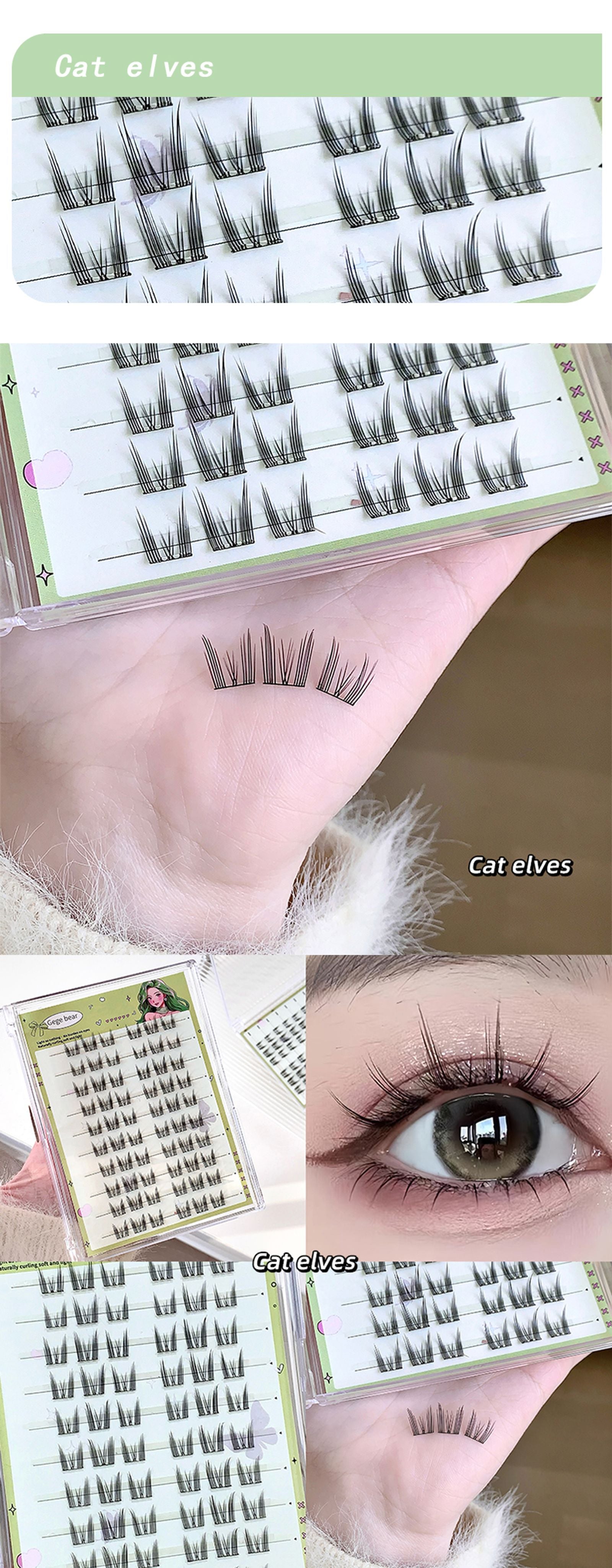 Large-capacity Glue-free False Eyelashes - Sunflower C Curl