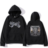 Ghost Skull Print Hooded Sweatshirt for Men and Women