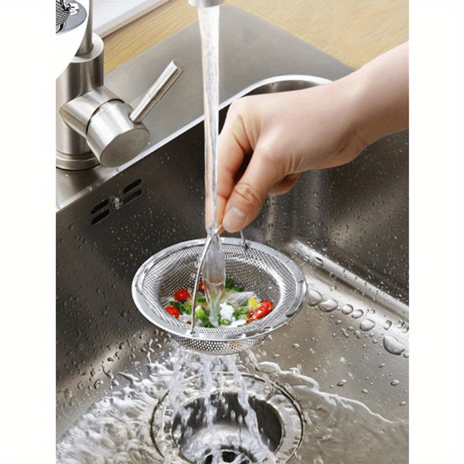 Stainless Steel Bathtub Hair Catcher and Sink Strainer
