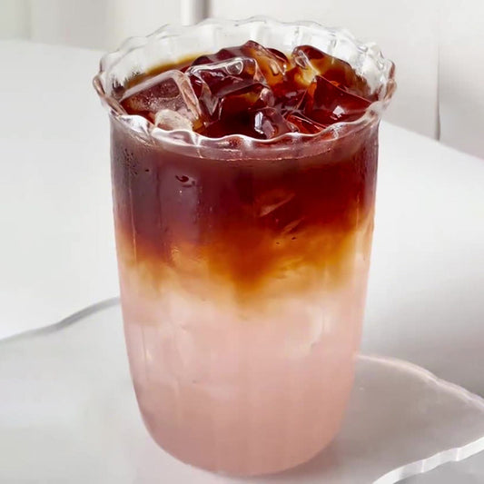 Korean Style Transparent Glass Coffee Cup