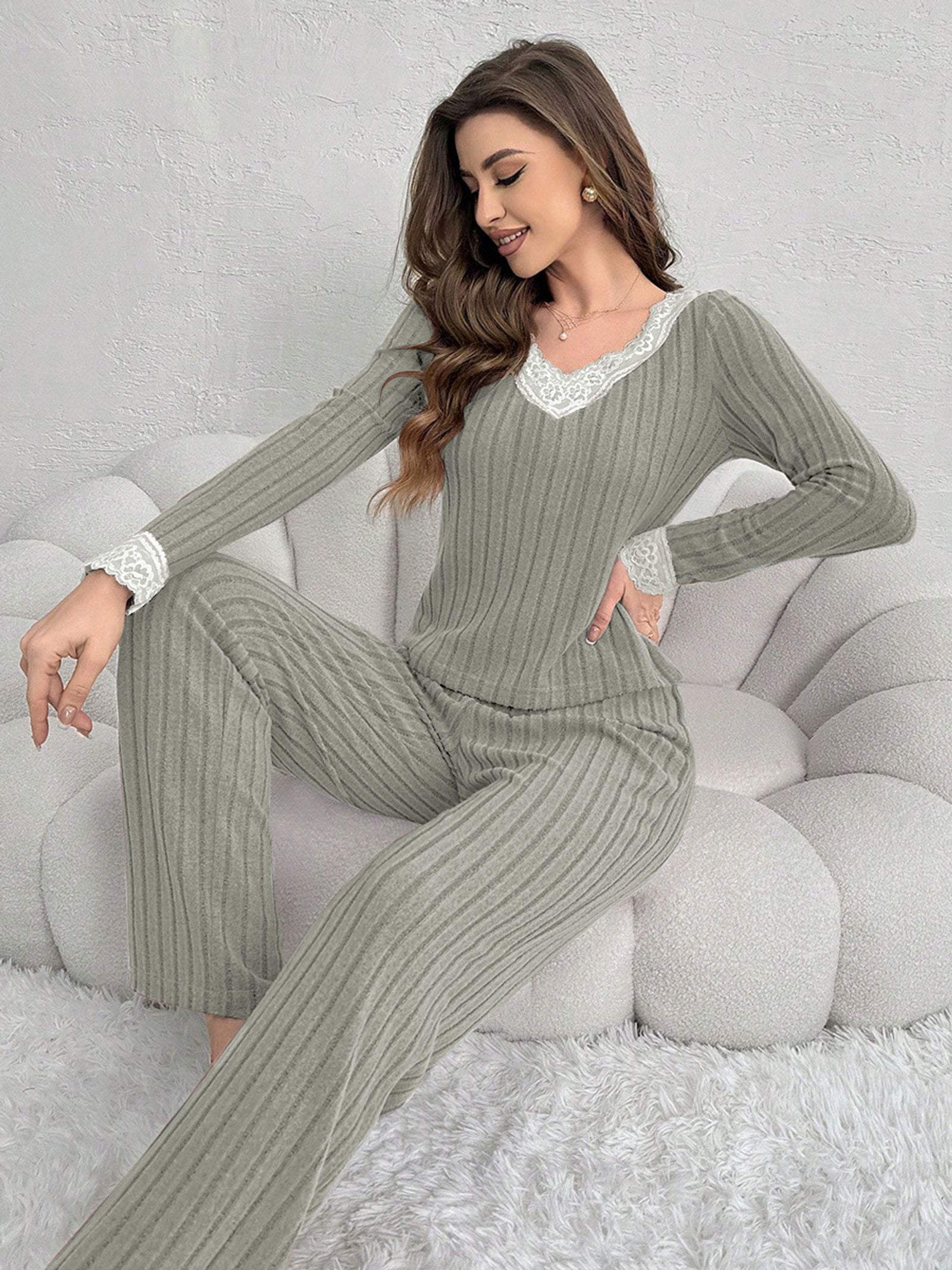 Warm Winter Pajama Set for Women