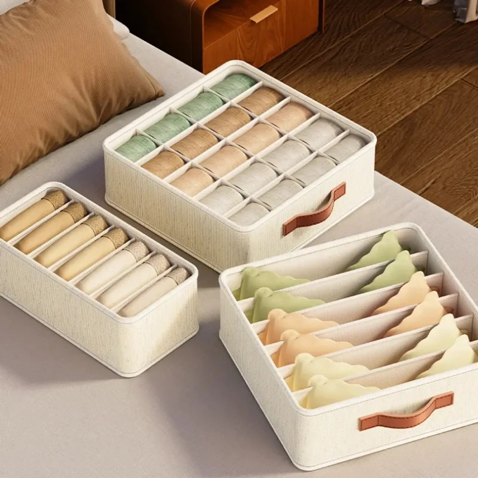 Fabric Drawer Organizers for Underwear and Socks