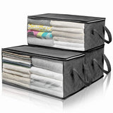 Large Capacity Foldable Clothes Storage Bag with Zipper