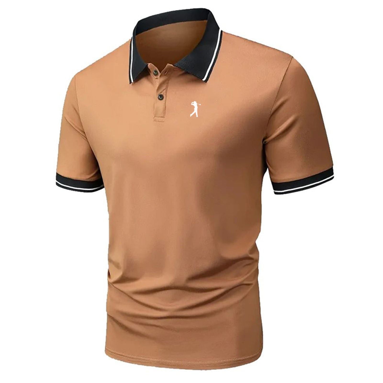 Men's Pique Polo Shirt - Business Casual Short Sleeve