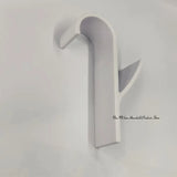 White Clear Hanger Clips for Towels and Scarves