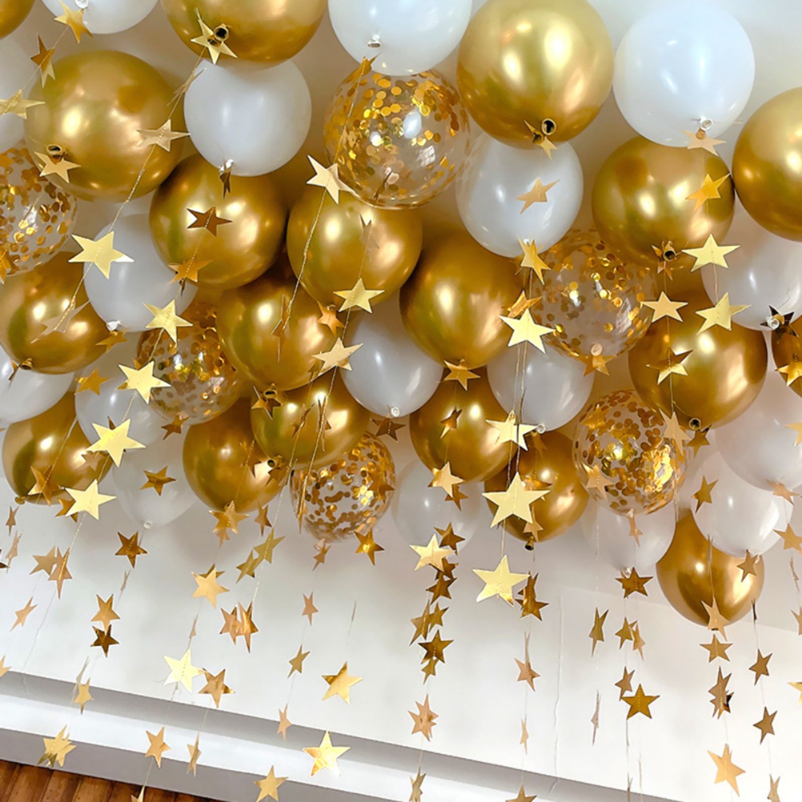 43 Pcs Metallic Thick Balloons Set for Party Decoration