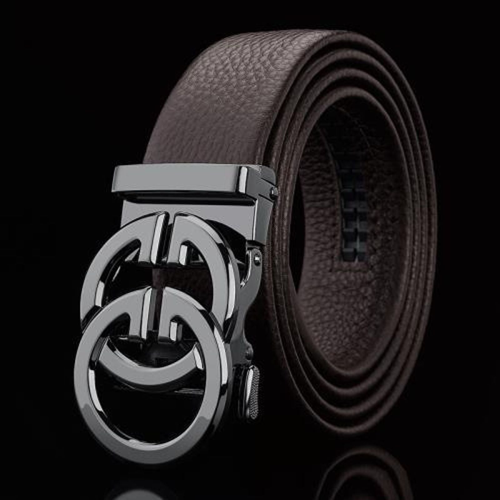 Luxury Double G Buckle Leather Belt for Men and Women