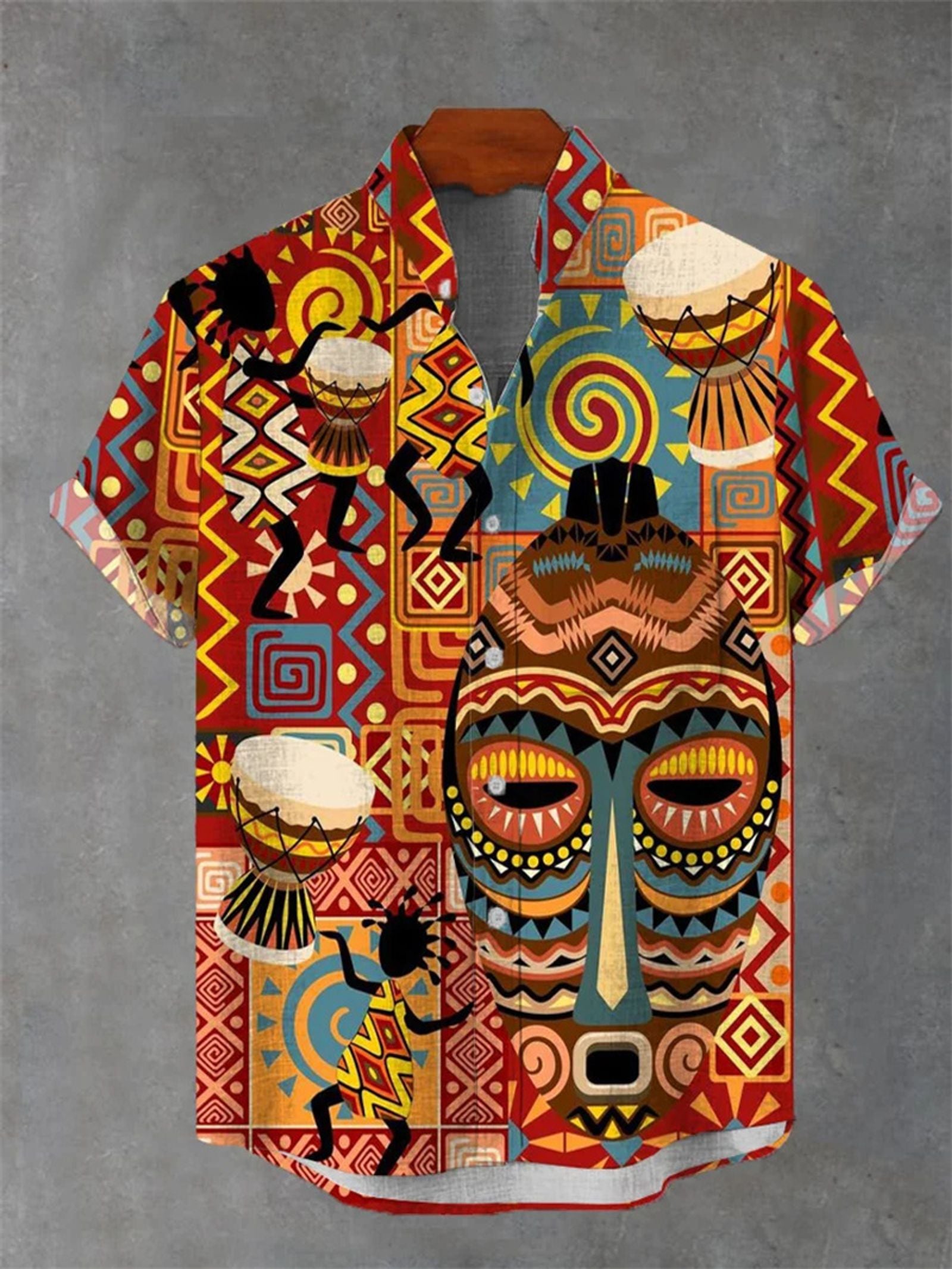 2025 Fashion Carnival 3D Printed Men's Casual Short Sleeve Shirt