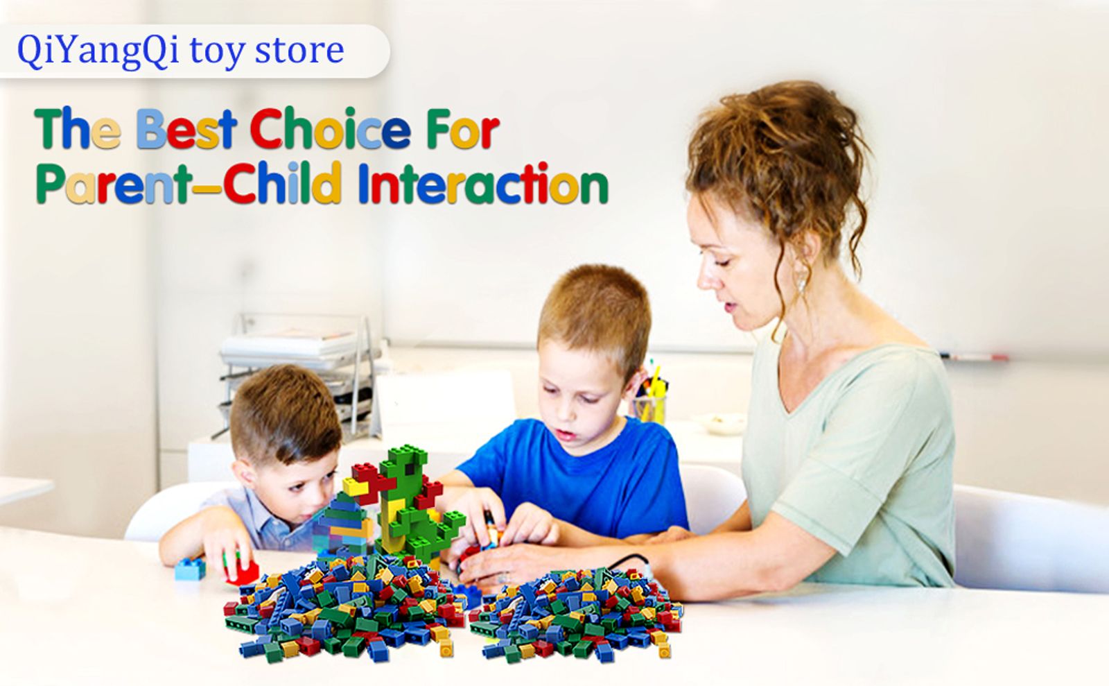 1000 Pieces Creative Building Blocks Set with Base Plate