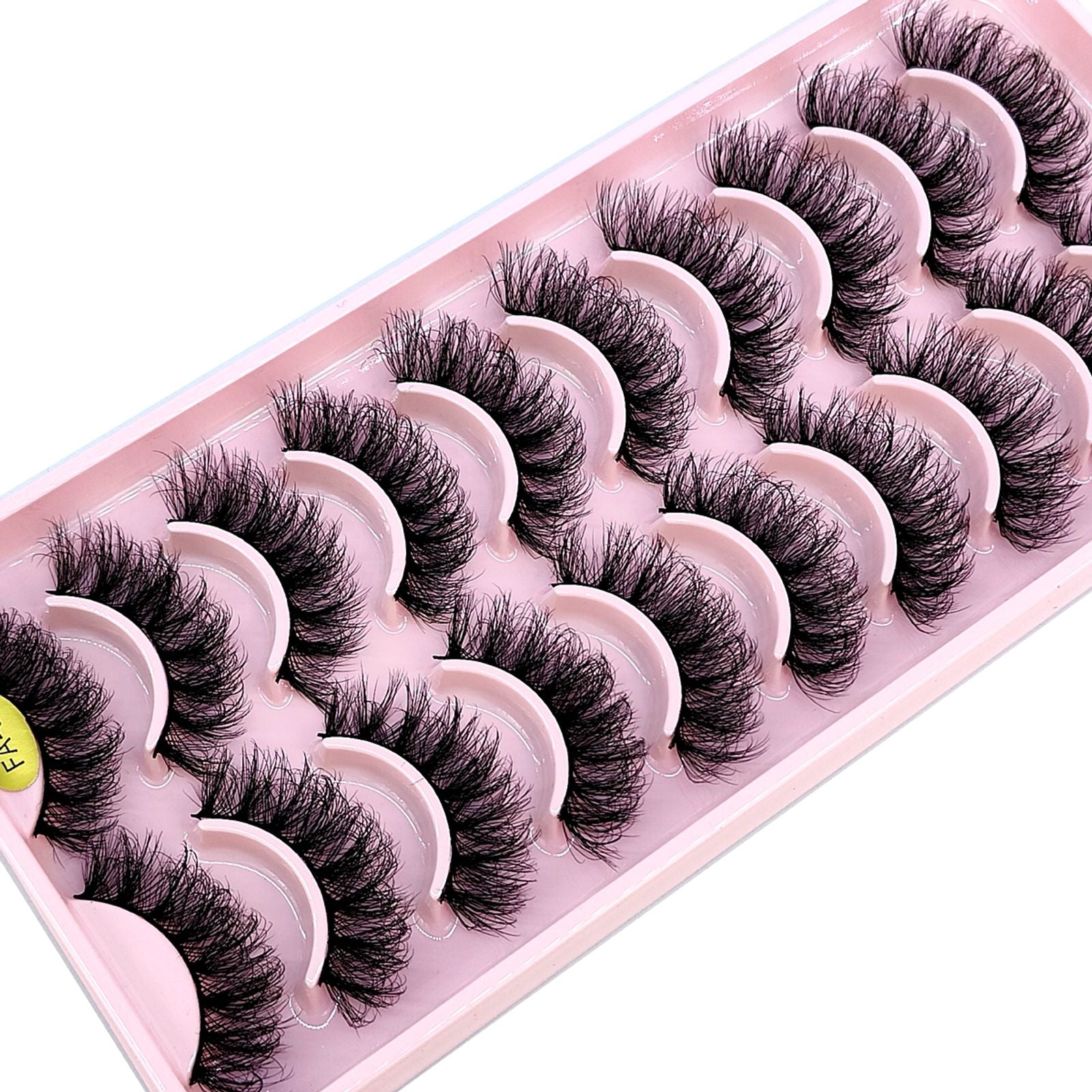 3D Faux Mink Hair False Eyelashes - Natural Crisscross Lashes