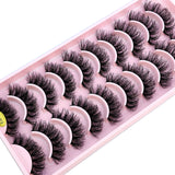 3D Faux Mink Hair False Eyelashes - Natural Crisscross Lashes