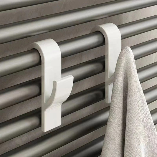 Heated Bathroom Towel Holder Rack with Hooks