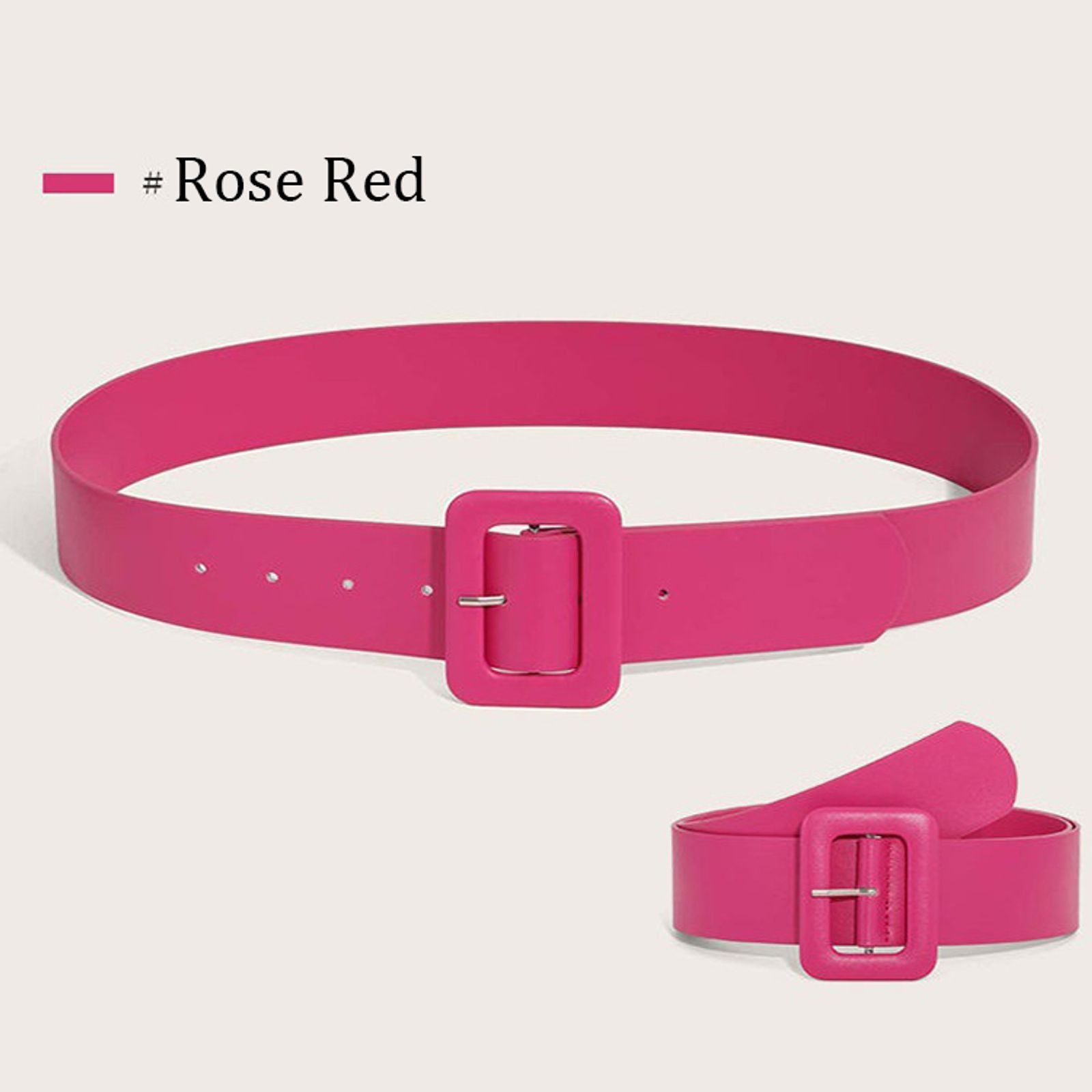 Women's PU Leather Wide Belt - Simple and Stylish