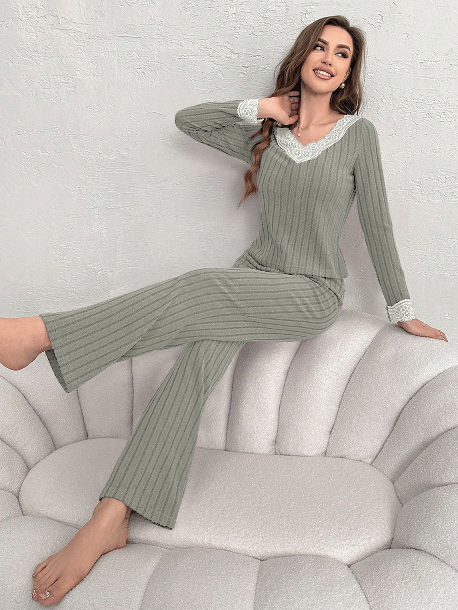 Warm Winter Pajama Set for Women