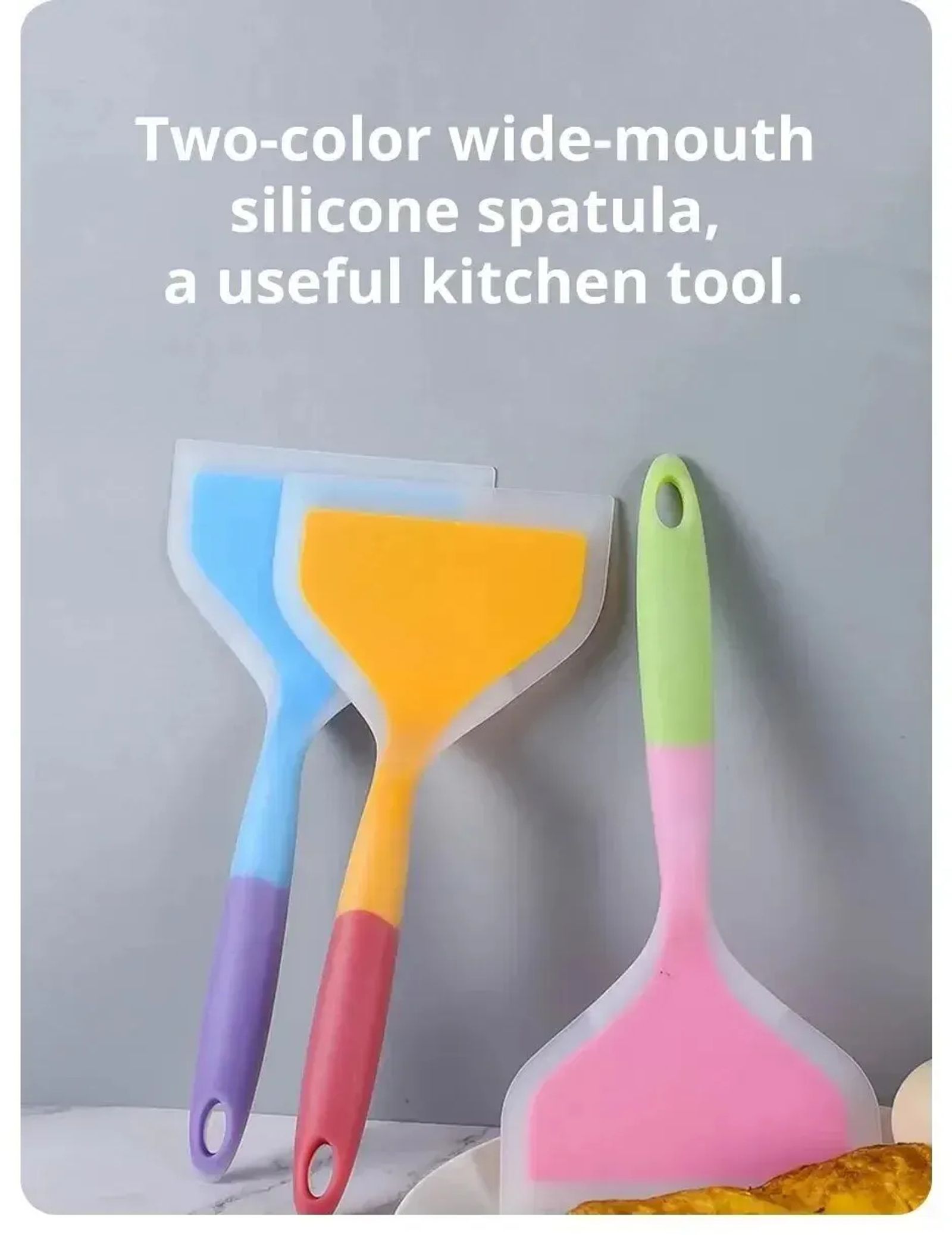 Silicone Pancake Spatula - High Temp Resistant Kitchen Tool
